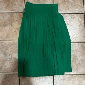 Banana Republic Vibrant Green A-Line Skirt